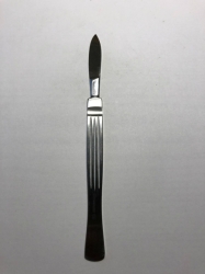 Scalpel double edge | streight |  stainless steel | edge 45 mm