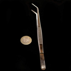 Curved tweezers | stainless steel | 16cm